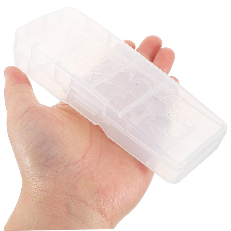 Healeved 3pcs Razor Travel Case: Clear Razor Carrying Box Organizer