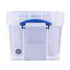 Really Useful Box 35 Liters Transparent Storage Container with Snap