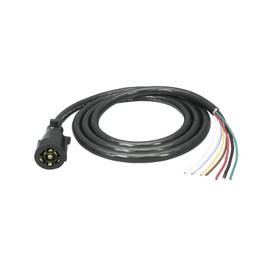Bargman 7-Way Molded Trailer End Connector Kit with 8-Feet Cable - 50-67-003