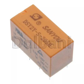 Normal DSY2Y-S-205H New Sanyou Sealed type 2 Pole 5V H:0.15W Relay 1A 120VAC / 2A 30VDC