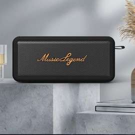 KATPOSIN Portable Bluetooth Speaker, IPX6 Waterproof, TWS, 30W Speakers, Bluetooth 5.3, with MIC Support for Call Function, TF/USB/AUX Playback, Type-C Charging,for Home/Party/Outdoor/Beach (Black)