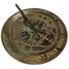 Rome Industries 2120 Solid Brass Count Sunny Hours Sundial