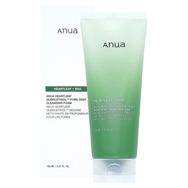 Anua Asungcho Quercetinol Pore Deep Cleansing Foam 150ml Removes impurities and dead skin cells / 아누아 어성초 쿼세티놀 모공 딥 클렌징 폼 150ml 노폐물과 묵은 각질을 제거
