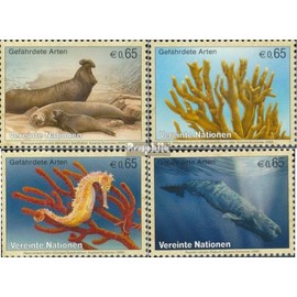Prophila Collection UNO Vienna 526-529 (Complete Edition) Stamped 2008 Marine Animals (Stamps for Collectors) Aquatic Animals
