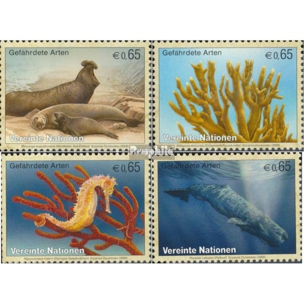 Prophila Collection UNO Vienna 526-529 (Complete Edition) Stamped 2008 Marine