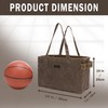 Tool Bag, Foldable Rectangular Hand Tool Storage Bag, 16OZ Waxed