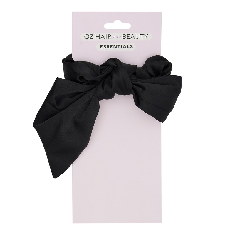 Oz Essentials Hair Bow Scrunchies - Black