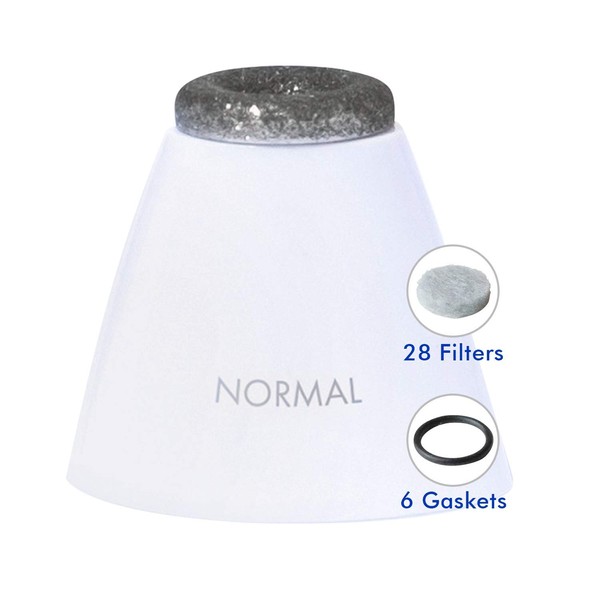 Vanity Planet Exfora Replacement Filters - Replace your Microdermabrasion Head - Replacement Kit Contains a Standard Diamond-Encrusted Head, 28 Removable Filters, 6 Gaskets for Optimal Skin Results