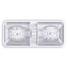 2 Pack RV LED Ceiling Double Dome Light Fixture with