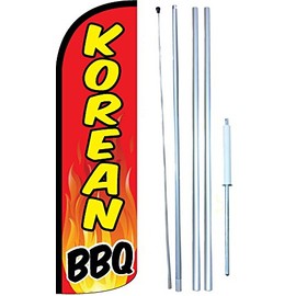 Korean BBQ Swooper Windless Flag Kit (full sleeve flag)
