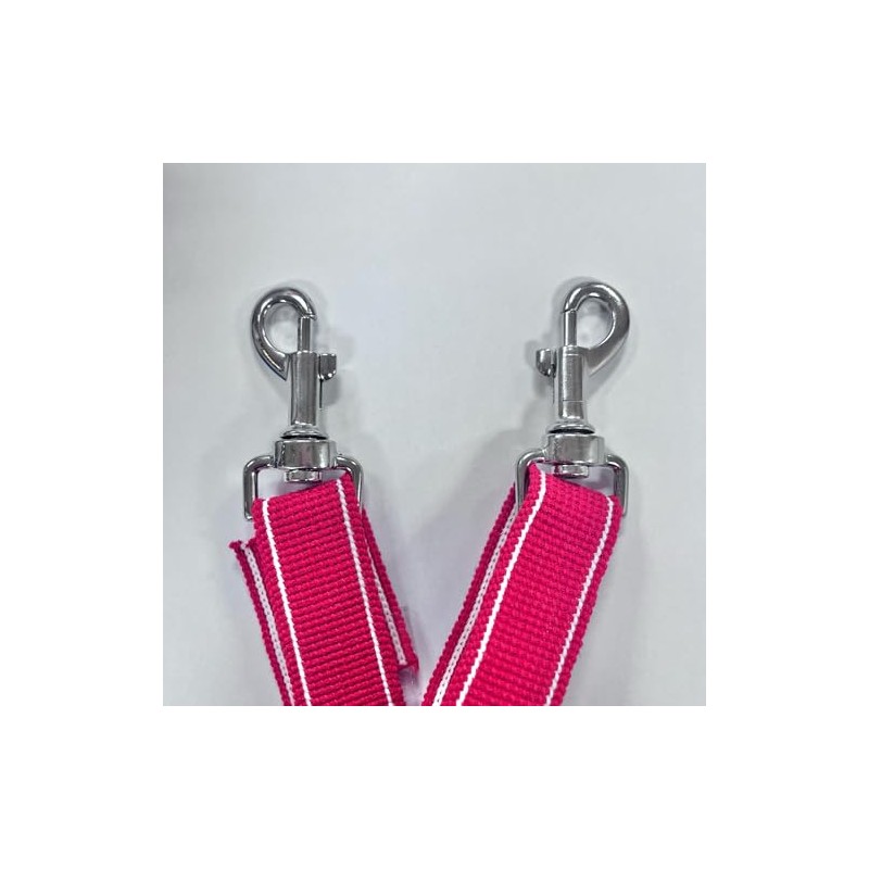 Heavy Duty Dog Lead Swivel Clips, 25mm, Chrome-Plated Metal, 2-Pack,