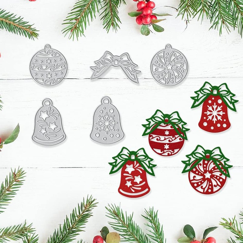Hying Christmas Bell Bow Cutting Dies for Card Making and