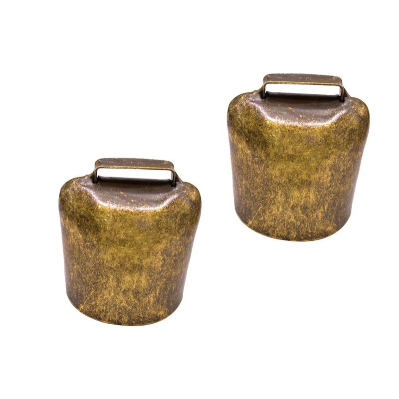 HEALLILY 2 Pieces Cow Bell Goat Bell Hanging Bell Small