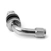 QWORK 4Pcs Tyre Valve Stem, 90 Degree Angled Bolt-in Valve