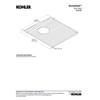 Kohler Brookfield Right-Hand Sink Rack, Stainless Steel, L 12-7/8", H