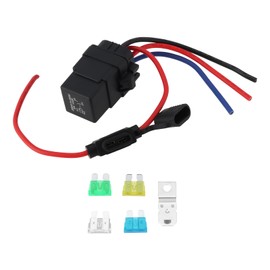 EMSea 1 Set 4Pin Auto Wasserdichter Relais-Kabelbaum IP67 12V 40A 12AWG Geeignet für die Reparatur Elektrischer Systeme Im Auto