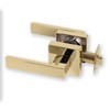 XFORT Quad Passage Knob Set Polished Brass, Door Knob for