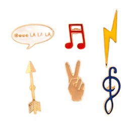 MeliMe Cute Cartoon Brooch Pins Enamel Brooches Lapel Pins Badge for Women Clothes Backpack Bag Decorative (brooches pins 12)