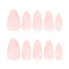 Press on Nails Medium Almond MABKJLF Nude Fake Nails False