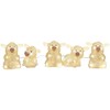Konstsmide LED Acrylic Pigs Set of 5, Transparent, 40 Warm