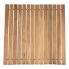Nordic Style Teak Wood Natural String Shower and Bathmat 19.6″