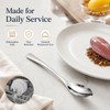 YCHLonlive Quenelle Spoon, 8.82 Inch Stainless Steel Rocher Spoon, Dessert