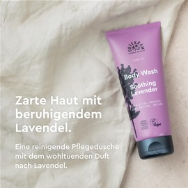 Urtekram Wash Lotion - All Skin Types - Soothing Lavender - 200 ml, Vegan, Organic, Natural Origin