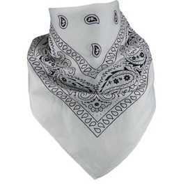 Harrys-Collection Unisex Bandana, 100% Cotton (1 Pack of 6 or 12 Pack) - White
