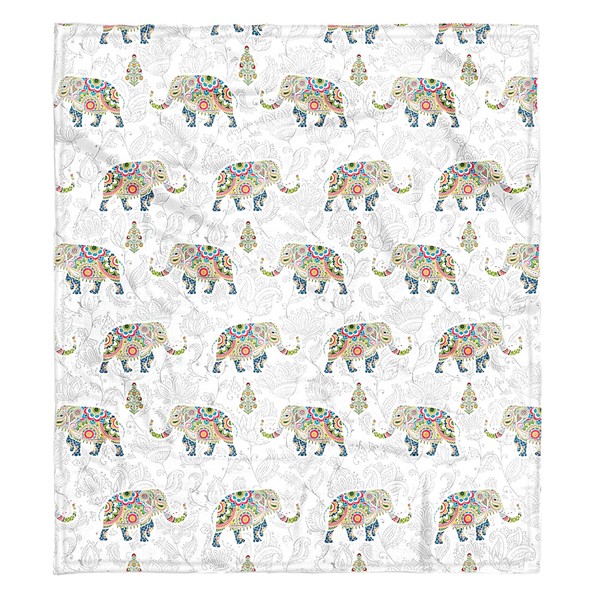 Cute Elephant Soft Blanket for Boy Girl Comfort Smooth Throws