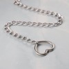 MILAKOO Heart Pendant Necklace for Women Cuban Link Slip Chain