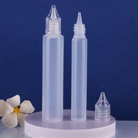 Pointed empty bottle cap, clear liquid, bulk size, decanted oil, 15ml, 30ml / 뾰족 공병 캡 투명 액상 덕용 소분 오일 15ml 30ml