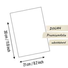 PrintAttack Transfer Film Plotter for Vinyl Transfer Paper Application Paper DIN A4 Plotting Application Tape Mounting Film Reusable (Transfer Film, 5 x DIN A4)