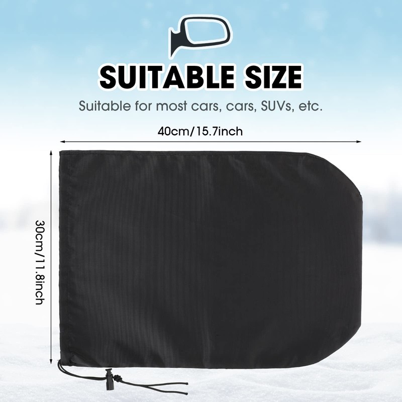 Frienda 6 Fundas Impermeables para Espejo Lateral, Cubierta de protección