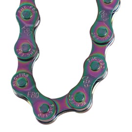 Majatou Majatou 6 7 8 Speed Mountain Bike Chain, Bicycle Chain, Bicycle Chain Rust Resistant Sensitive Color Electroplating 6 7 8 Highway Mountain Bike Speed