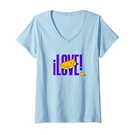 Women's I Love Cachapas Venezuela Traditional Food V-Neck T-Shirt