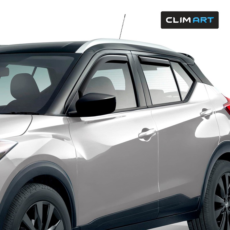 CLIM ART in-Channel Incredibly Durable Rain Guards for Nissan Kicks