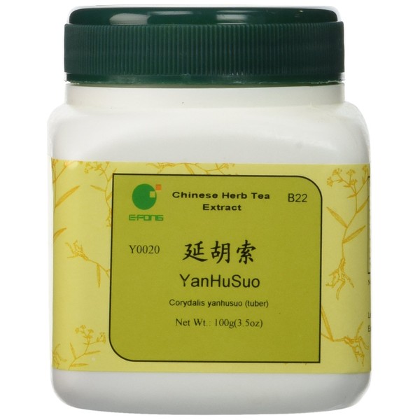 Yan Hu Suo - Corydalis Yanhusuo tuber, 100 grams,(E-Fong)