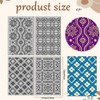CHGCRAFT 4 Sheets Seamless Retro Pattern Polymer Clay Texture Sheet