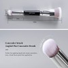 Brochas de maquillaje de doble extremo, brocha correctora de base