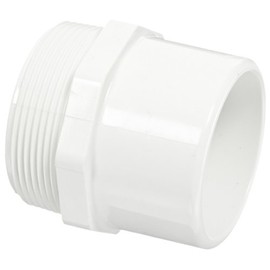 Spears 461 Series PVC Pipe Fitting, Adapter, Schedule 40, 2" NPT Male x 2" Spigot