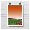 GroundDesigns DUNDEE UNITED Football Gift TANNADICE PARK Stadium Art Unframed