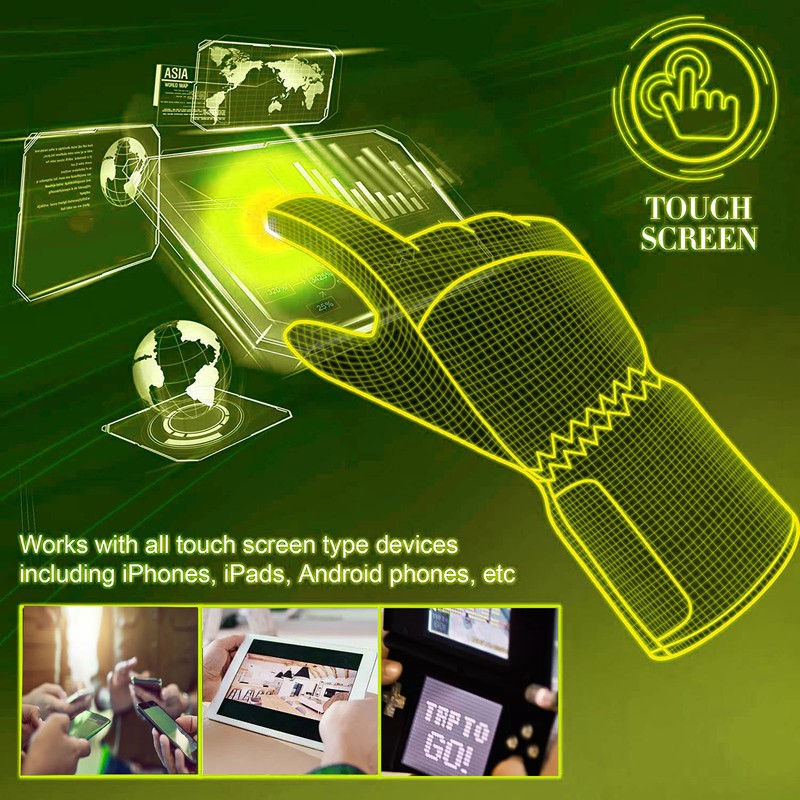 1 Pair Electric Heating Gloves Full Finger USB Heated Gloves