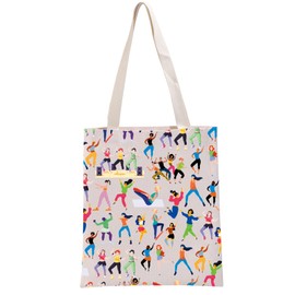 G2TUP Zumba Lover Gift Zumba Design Tote Bag Z-umba Teacher Handbag Zum-ba Dance Fitness Gift (Zumba Design HB)