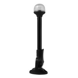 Attwood 1263351 Corporation 5358-12-7 12" Black Plastic Pole Fold Down White All-Round Light