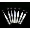 VEDA 25 Degree 0.1mm Silver Carbide Milling Cutter Round Bottom