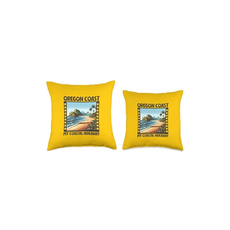 Hideaway - Oregon Coast Throw Pillow