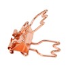 100Pcs Rose Gold Hollowed Long Tail Binder Paper Clips Beautiful