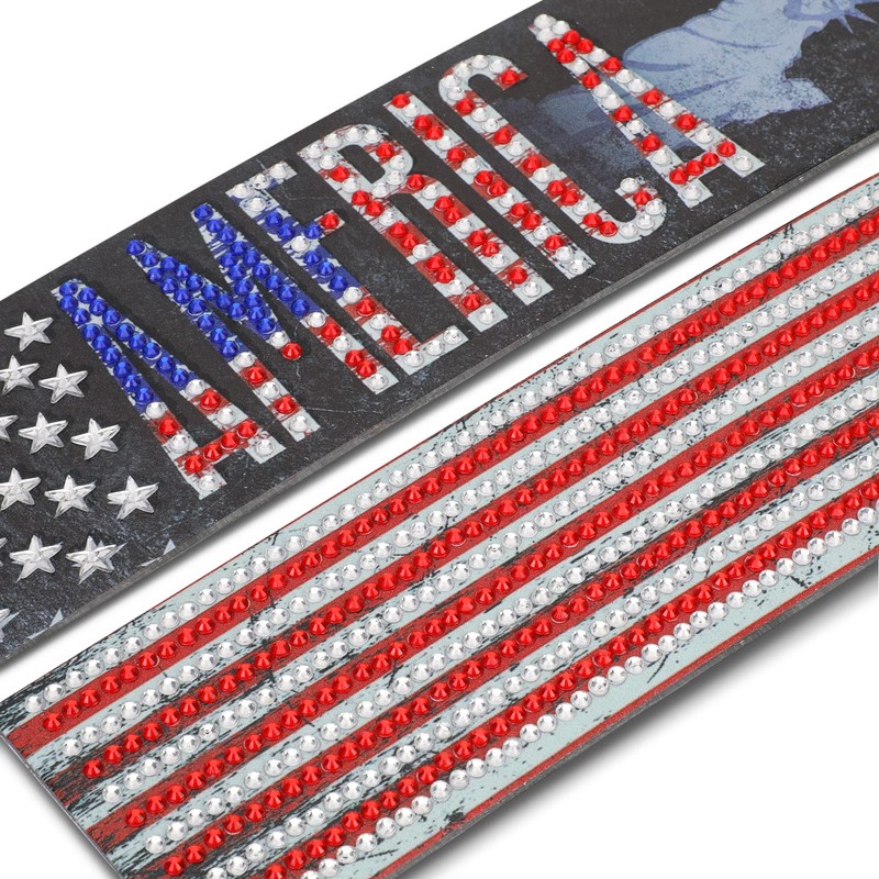 MWOOT 2 Pcs American Flag 5D Diamond Art Painting DIY