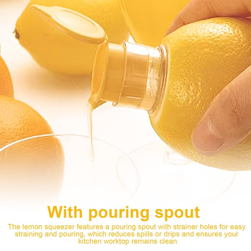 KLEHOPE Manual Fruit Press, Mini Lemon Squeezer Hand Press, Lemon