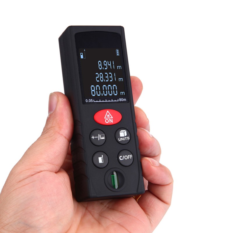 80m/262ft Mini Handheld Digital Laser Distance Meter High Precision Range